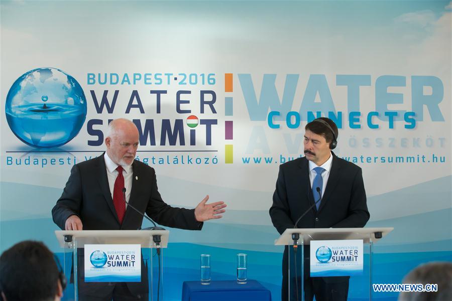 HUNGARY-BUDAPEST-WATER SUMMIT 2016-OPENING