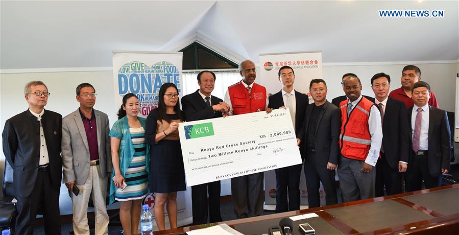 KENYA-NAIROBI-CHINESE COMMUNITY-DONATION