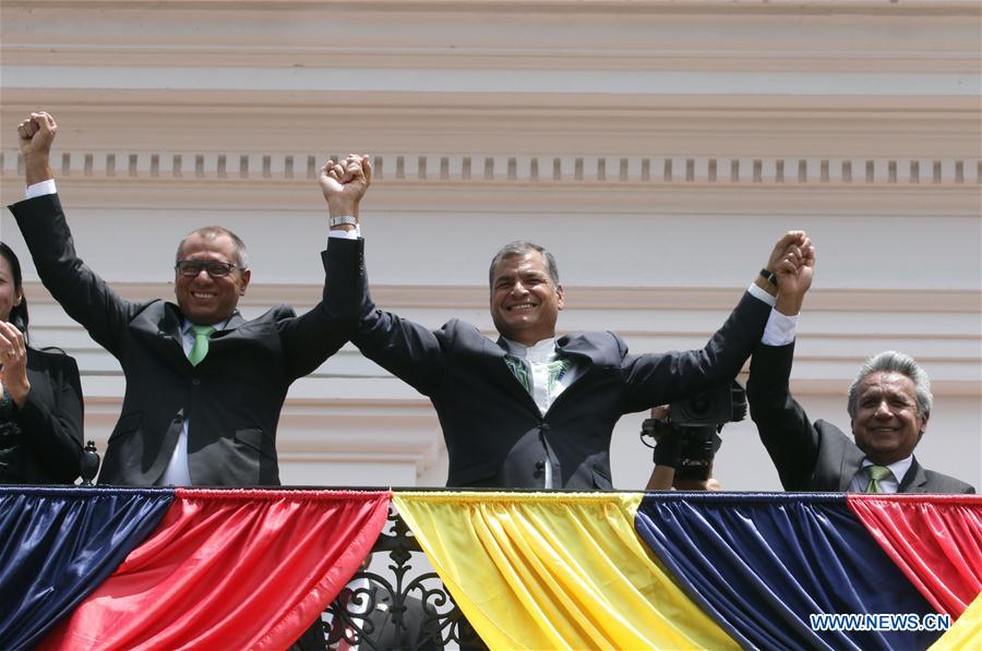 ECUADOR-QUITO-PRESIDENTIAL ELECTION-LENIN MORENO-WINNING