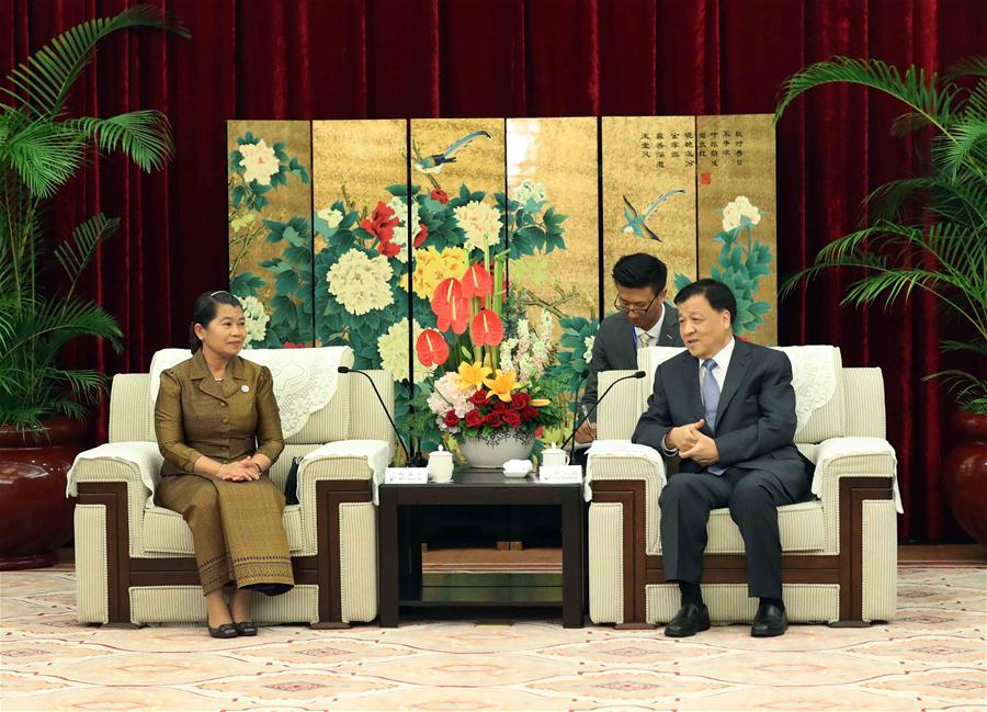 CHINA-FUZHOU-LIU YUNSHAN-CAMBODIA-MEETING (CN)