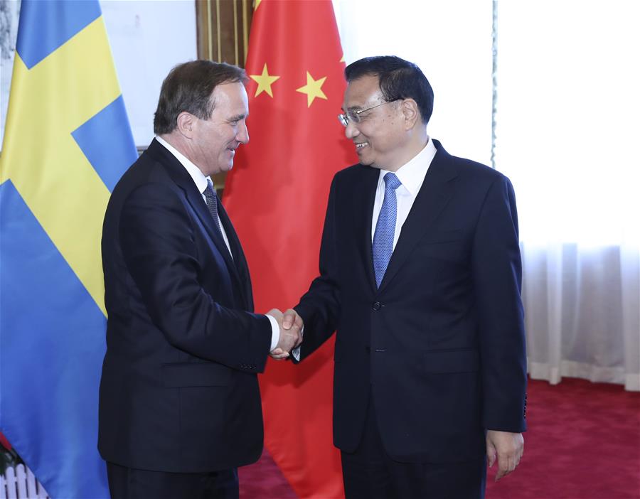 CHINA-DALIAN-LI KEQIANG-SWEDISH PM-TALKS (CN)