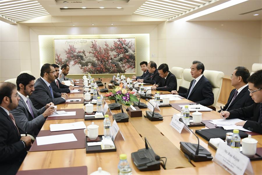 CHINA-UAE-WANG YI-MEETING (CN)