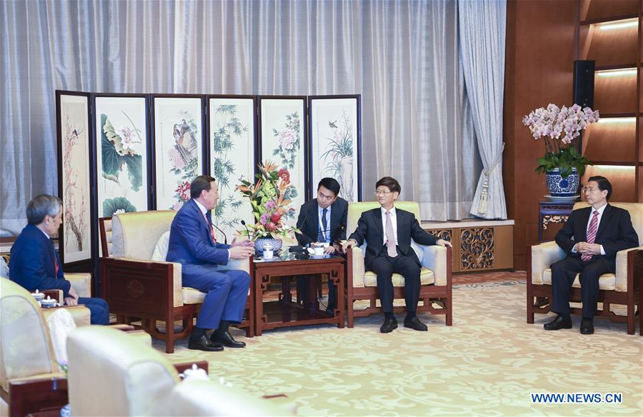 CHINA-BEIJING-INTERPOL GENERAL ASSEMBLY-MENG JIANZHU-KAZAKHSTAN-MEETING (CN)