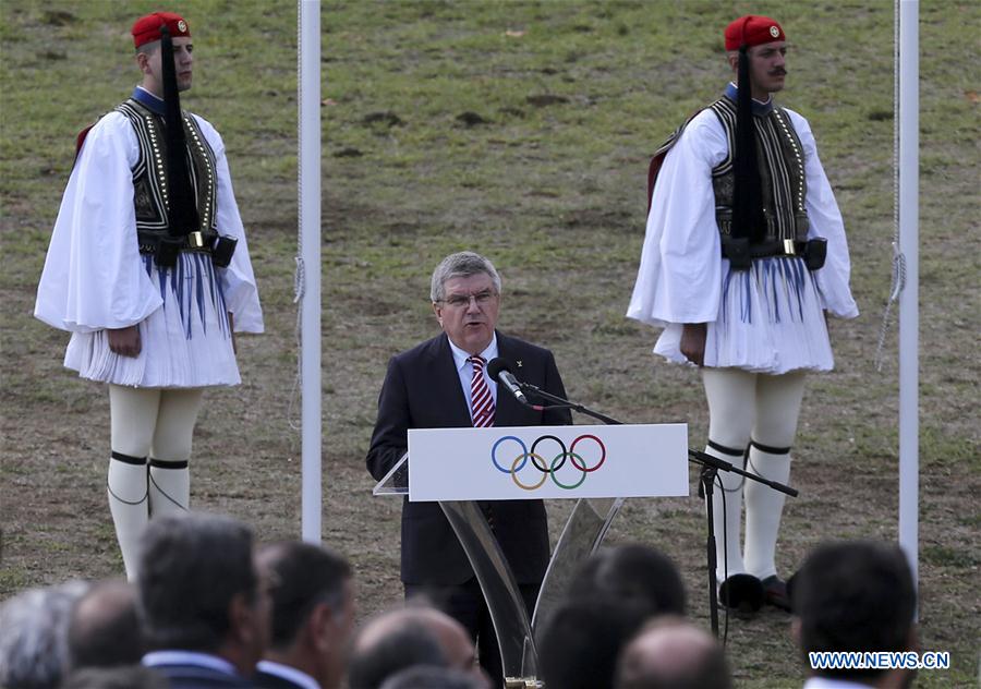 (SP)GREECE-OLYMPIA-OLYMPIC FLAME-LIGHTING CEREMONY