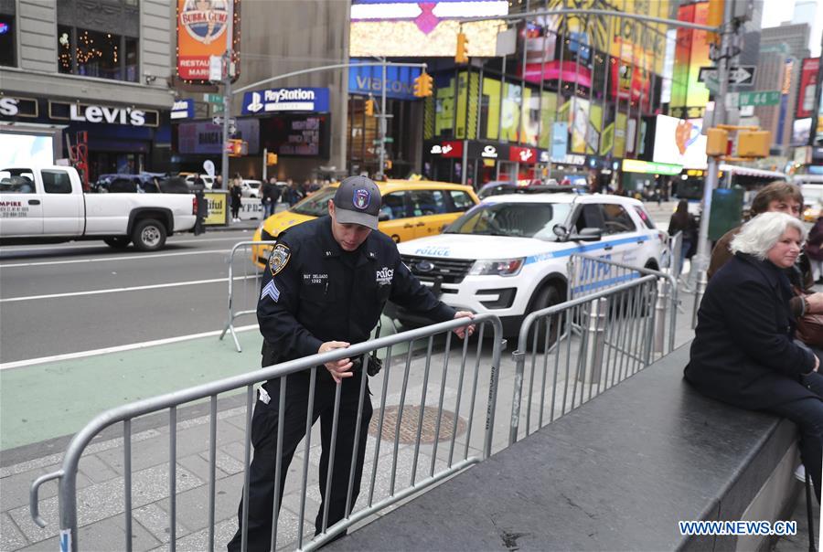 U.S.-NEW YORK-TIMES SQUARE-SECURITY