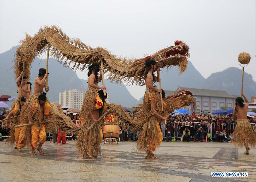 #CHINA-GUANGXI-LUOCHENG-GRASS DRAGON DANCE (CN) 