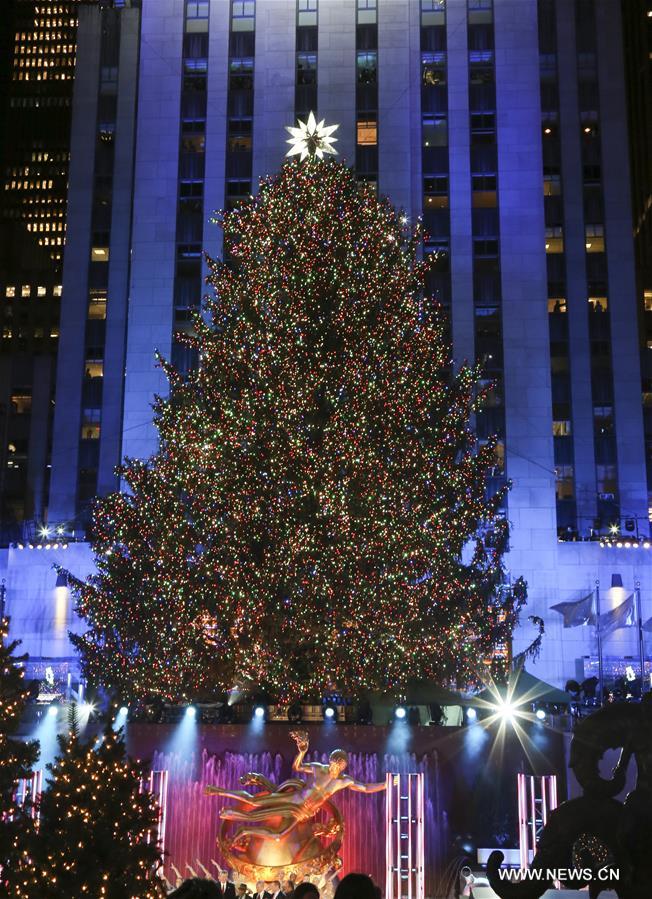 U.S.-NEW YORK-ROCKEFELLER-CHRISTMAS TREE
