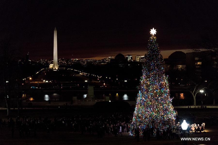 U.S.-WASHINGTON-CAPITAL CHRISTMAS TREE-LIGHTING