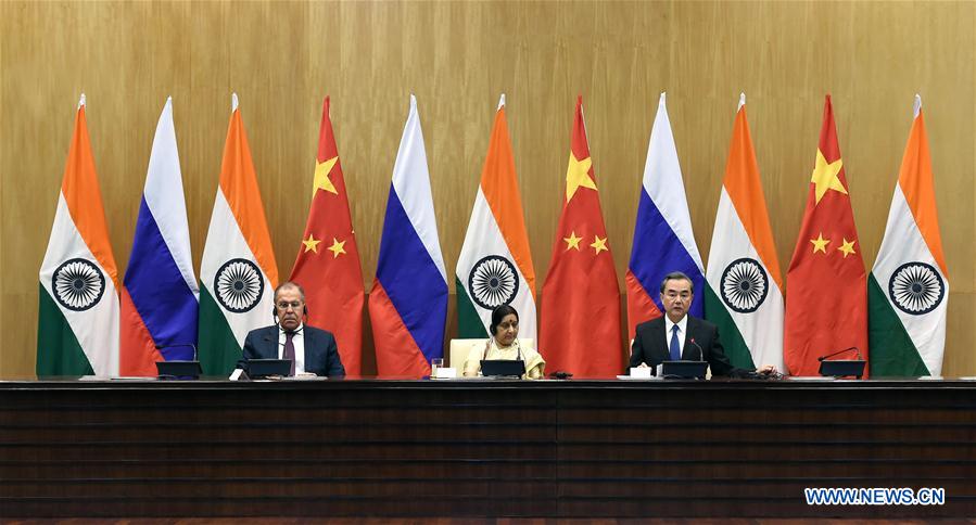 INDIA-NEW DELHI-THE 15TH TRILATERAL MEETING-CHINA-RUSSIA
