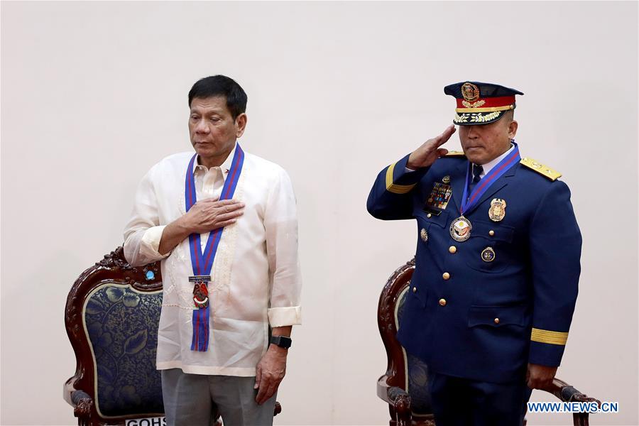 PHILIPPINES-QUEZON CITY-PRESIDENT-POLICE CHIEF