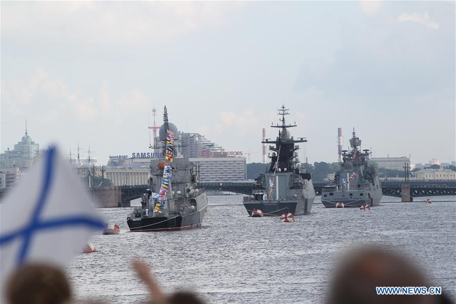 RUSSIA-ST. PETERSBURG-NAVY DAY-CELEBRATION