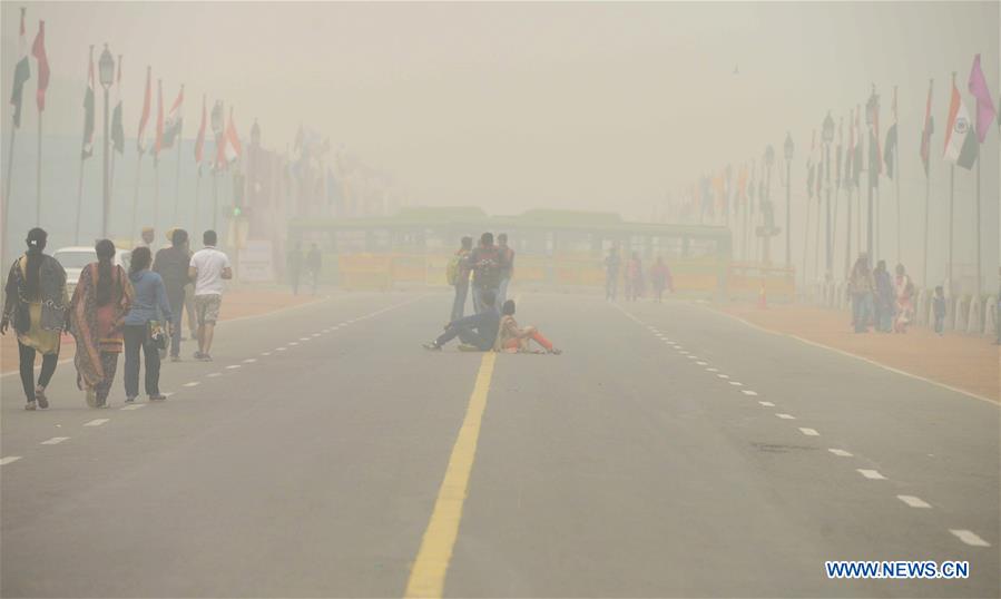 INDIA-NEW DELHI-AIR POLLUTION-HEAVY HAZE