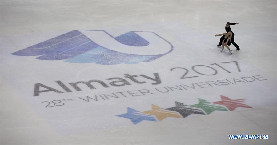 (SP)KAZAKHSTAN-ALMATY-28TH WINTER UNIVERSIADE-FIGURE SKATING-ICE FREE DANCE