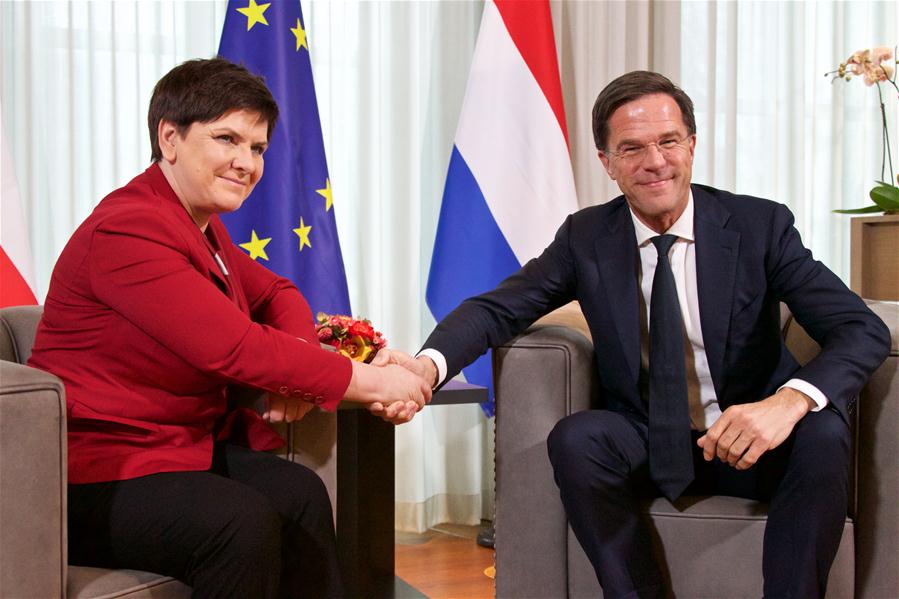 NETHERLANDS-POLAND-PM-MEETING