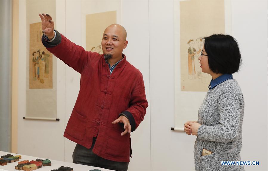BRITAIN-LONDON-CHINESE WOODBLOCK PRINTING-EXHIBITION-SHORT COURSE