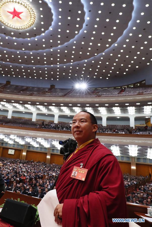 (TWO SESSIONS)CHINA-BEIJING-CPPCC-FOURTH PLENARY MEETING-11TH PANCHEN LAMA (CN)