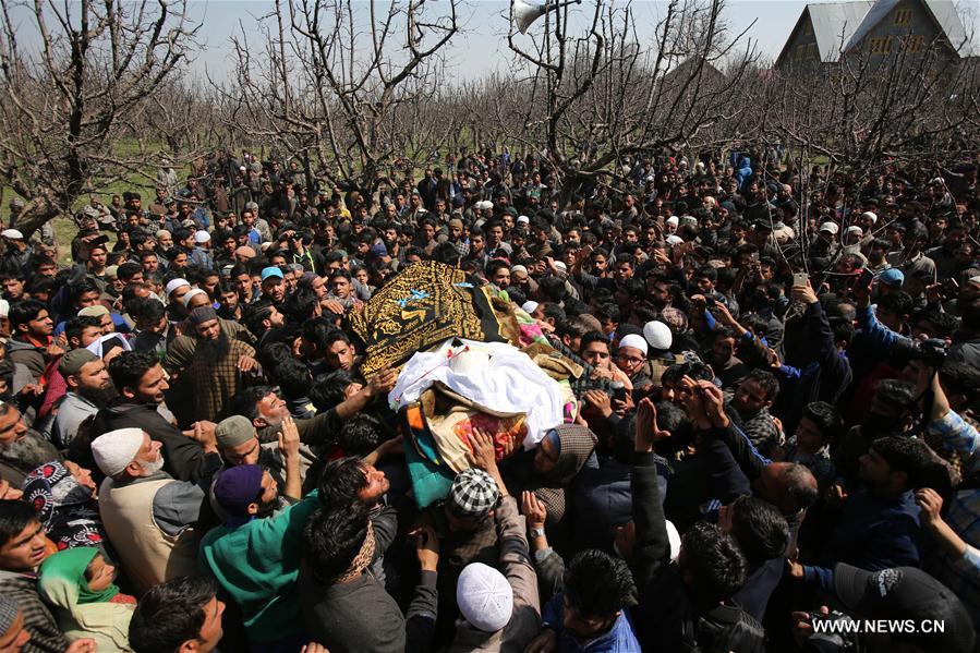 Two militants belonging to Hizb-ul-Mujahideen (HM) outfit were killed Sunday in a gunfight with police in restive Indian-controlled Kashmir, officials said