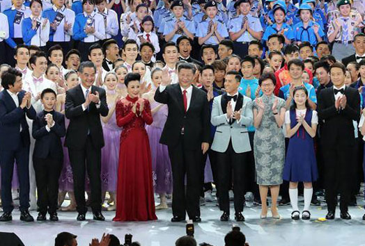 President Xi Jinping attends gala celebration marking Hong Kong's 20th return anniversary