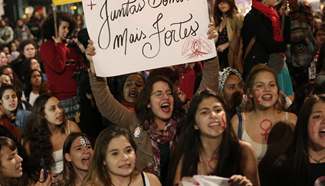 Protest staged against gang rape of 16-year-old girl in Brazil