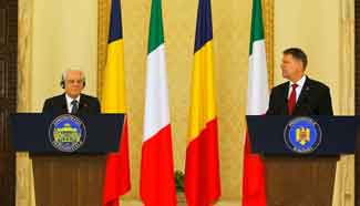 Italian, Romanian presidents attend press conference in Bucharest