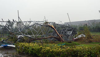 Tornado hits Funing County, E China