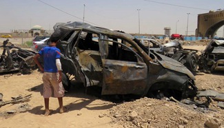 3 killed, 14 wounded in suicide car bomb attack in Baghdad