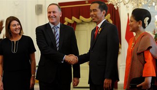 New Zealand PM visits Indonesia to boost bilateral ties