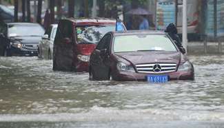 Heavy rain hits middle, southern areas of Hebei Province