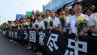 Hometown people mourn two Chinese UN peacekeepers killed in S. Sudan