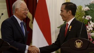 Indonesian president meets with Malaysian PM in Jakarta