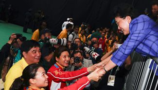 Chinese vice premier watches women's 10m air rifle shooting final