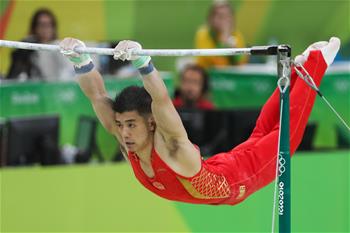 Chinese athletes compete in individual all-around final of Artistic Gymnastics