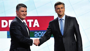 Croatian main party leaders hold televised debate before general election