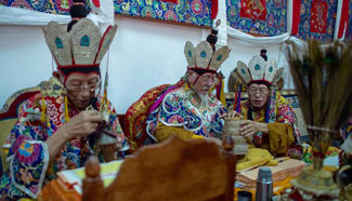 Experts attend blessing ceremony for Tibetan medicine