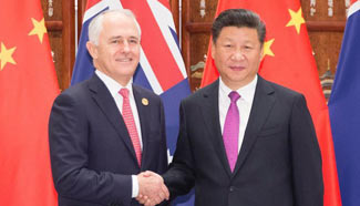 China to advance strategic partnership with Australia: President 
Xi