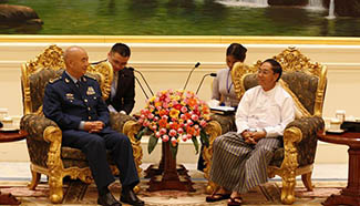 Senior Chinese military official meets Myanmar's first vice president