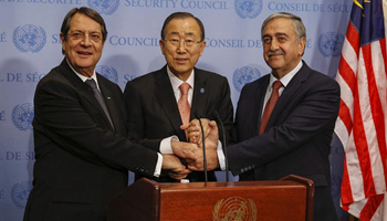 UN chief encourages Cypriot leaders to achieve settlement this year