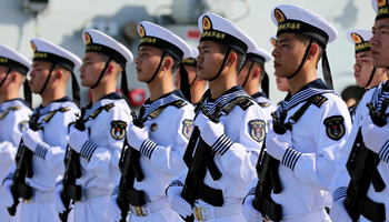 Chinese naval fleet call at Myanmar port to enhance strategic cooperative partnership