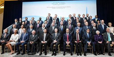 G20 Finance Ministers and Central Bank Governors pose for family photo