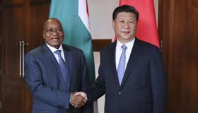 China, S. Africa vow stronger ties ahead of summit