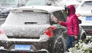 Snow hits northeast China's Jilin