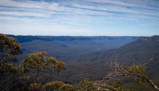 Scenery of Blue Mountains National Park in Australia