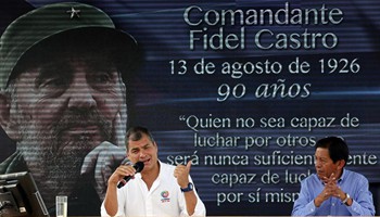 Ecuadorian president expresses condolences to family of Fidel Castro