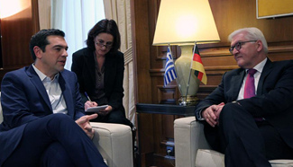Greek PM meets with German FM in Athens