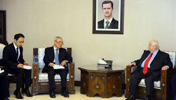 Syrian FM stresses development of ties with China on different levels