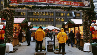 In pics: Christmas market in Chicago, the United States