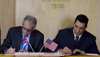 Cuba, U.S. sign cooperation agreement on cancer research