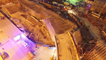 One killed, 8 injured in central China viaduct collapse