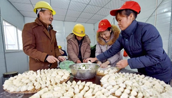New Year wishes brought to migrant workers in N China