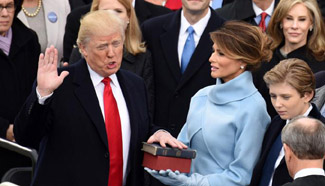 Donald Trump sworn in as 45th U.S. president